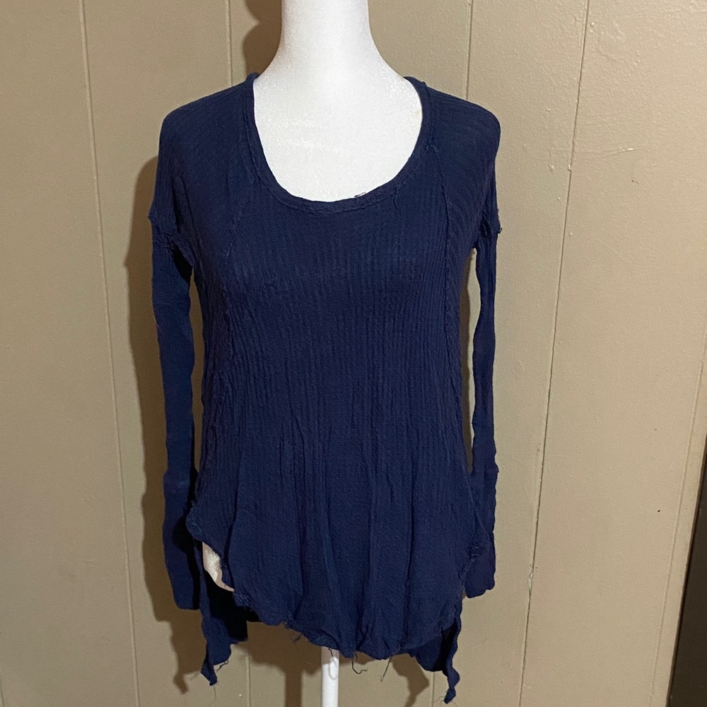 Free People Navy Blue Women's Top